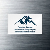 Mountain Real Estate Company Custom Blue White