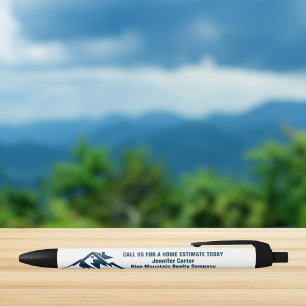 Mountain Real Estate Company Custom Marketing Black Ink Pen