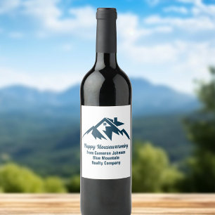 Mountain Real Estate Company Custom Marketing Wine Label