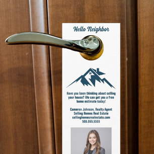 Mountain Real Estate Company Marketing Custom Door Hanger