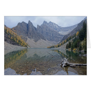 Mountain Reflection Banff Lake Blank Photo Card