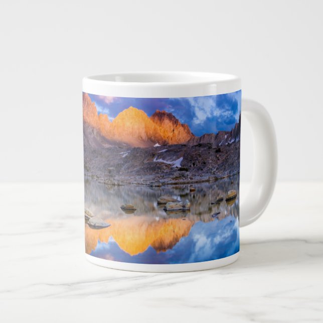 Mountain reflection, California Large Coffee Mug (Front Right)