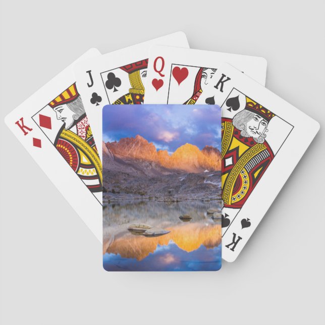 Mountain reflection, California Playing Cards (Back)