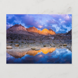 Mountain reflection, California Postcard