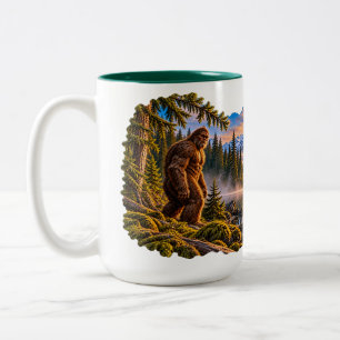 Mountain Reflections Bigfoot Two-Tone Mug