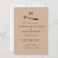 Mountain Retreat ⎢Rustic Wedding Invitation