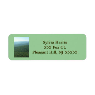 Mountain Ridge Return Address Labels