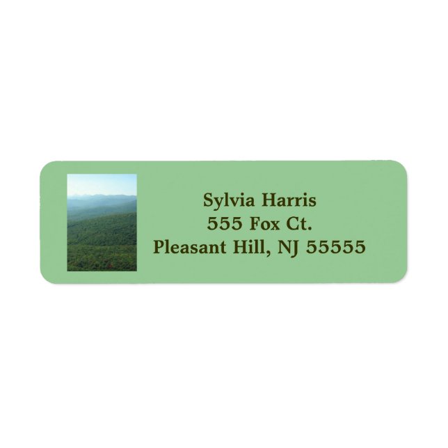 Mountain Ridge Return Address Labels (Front)