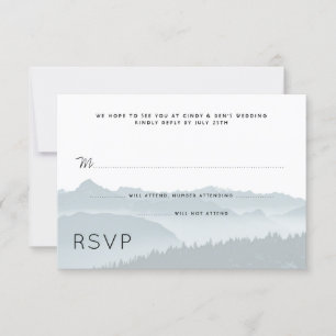 Mountain Ridge Wedding RSVP Guest Count