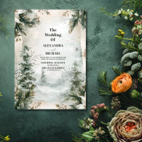 Mountain River Fall Winter Landscape Wedding