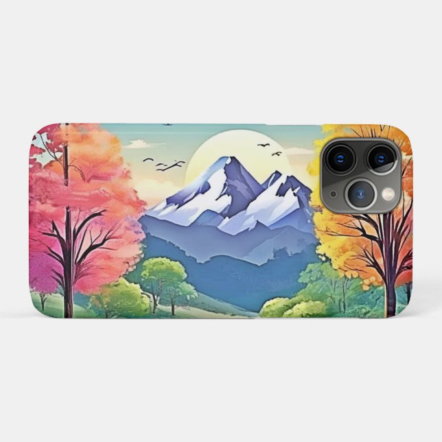 Mountain River Landscape Art Case-Mate iPhone Case (Back (Horizontal))