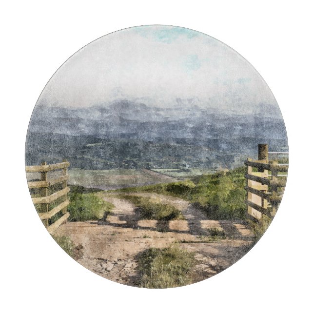 MOUNTAIN ROAD CUTTING BOARD (Front)