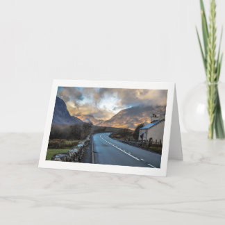 Mountain Road in Wales. Card