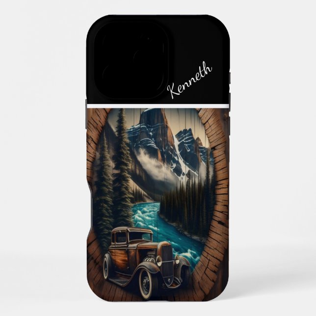 Mountain Road Trip iPhone Case (Back)