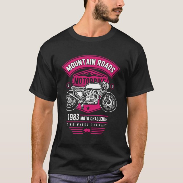 Mountain Roads Motorcycle Challenge T-Shirt (Front)