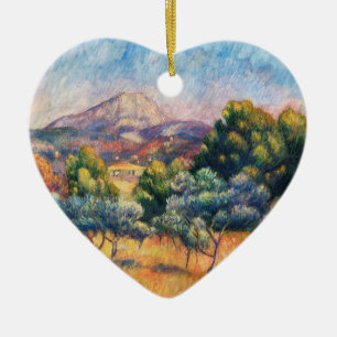 Mountain Sainte-Victoire Paysage by Renoir Ceramic Ornament