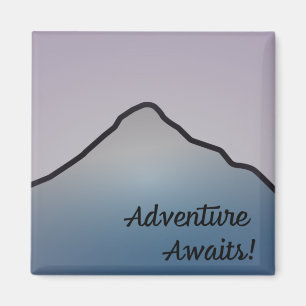 Mountain Scene Adventure Awaits Magnet