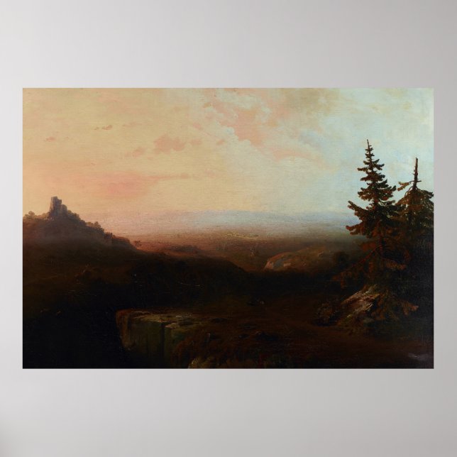 Mountain Scene by Moran Poster (Front)