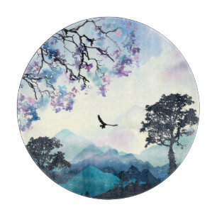 Mountain Scene Cutting Board