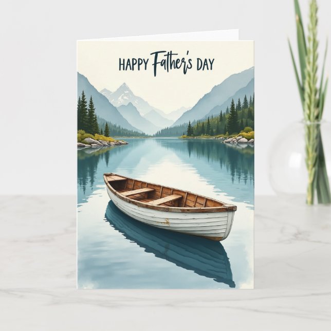 Mountain Scene Fathers Day Card (Front)