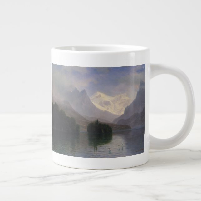 Mountain Scene Large Coffee Mug (Right)