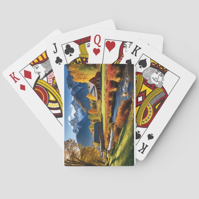  Mountain Scene Playing Cards (Back)