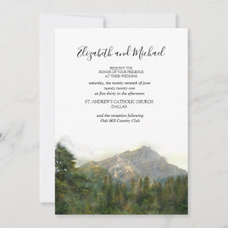 Mountain Scene Wedding Invitation