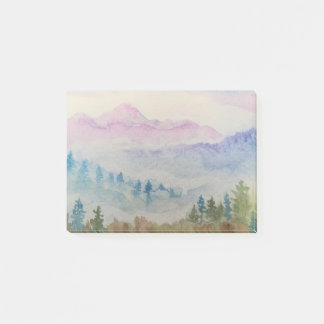 Mountain Scenery Watercolor Post-it Notes