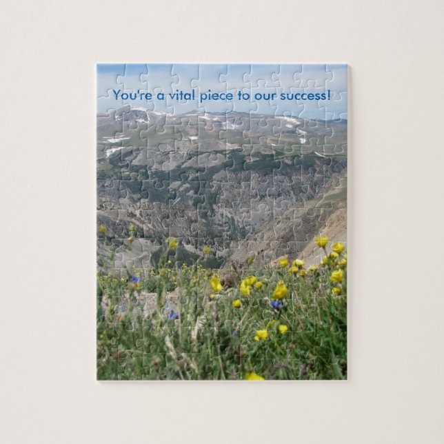 Mountain Scenic Puzzle - "You're a vital piece" (Vertical)