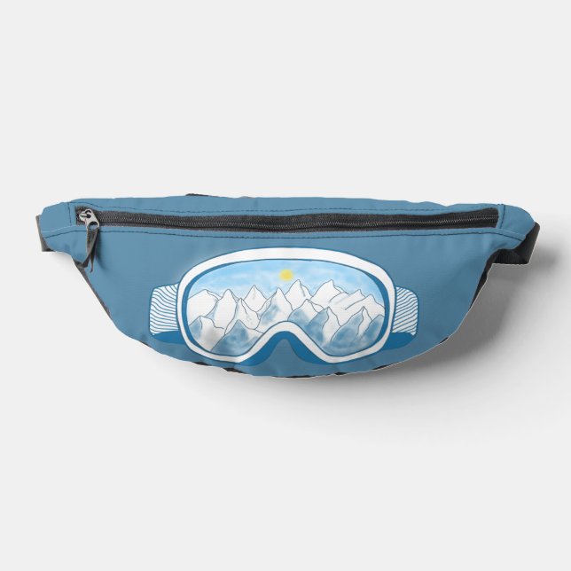 Mountain Ski Goggles Illustration  Bum Bags (Lay Down)