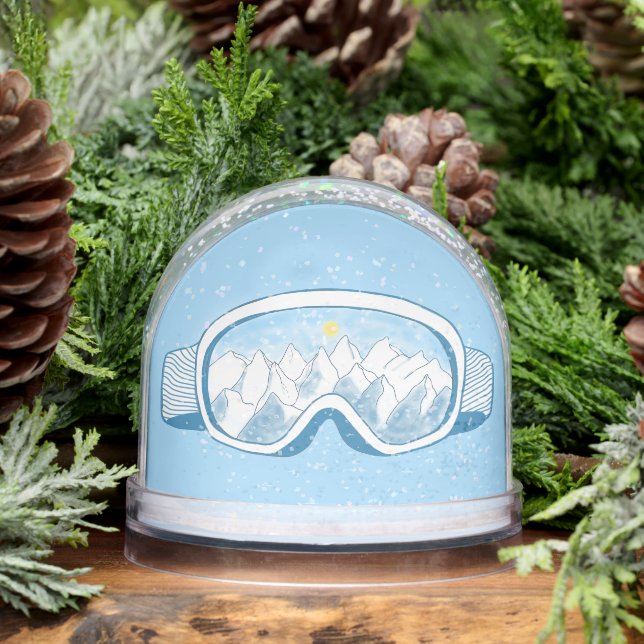 Mountain Ski Goggles Pale Blue   Snowglobe (Winter)