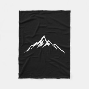 Mountain skiing mountaineering mountain biker fleece blanket