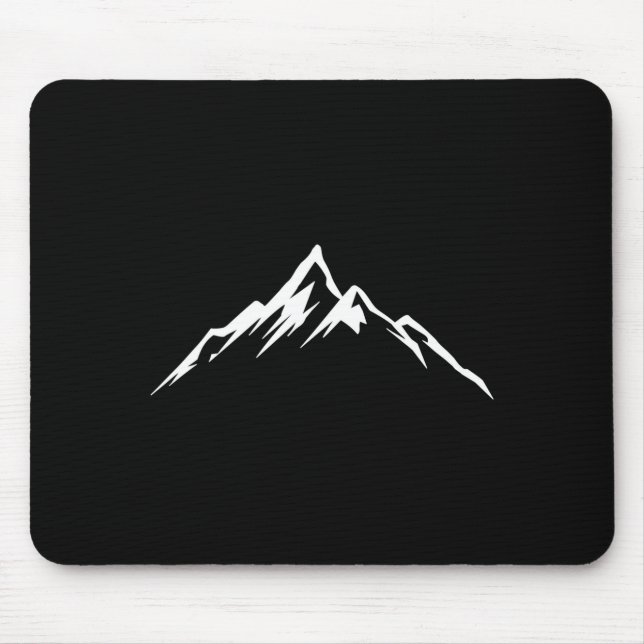 Mountain skiing mountaineering mountain biker mouse pad (Front)