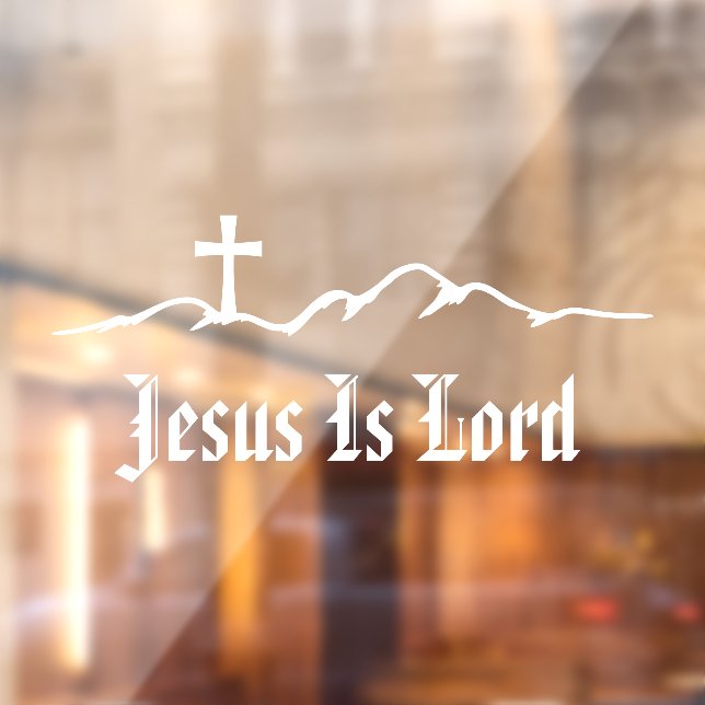 Mountain Skyline Cross Jesus Is Lord (Sheet 2)