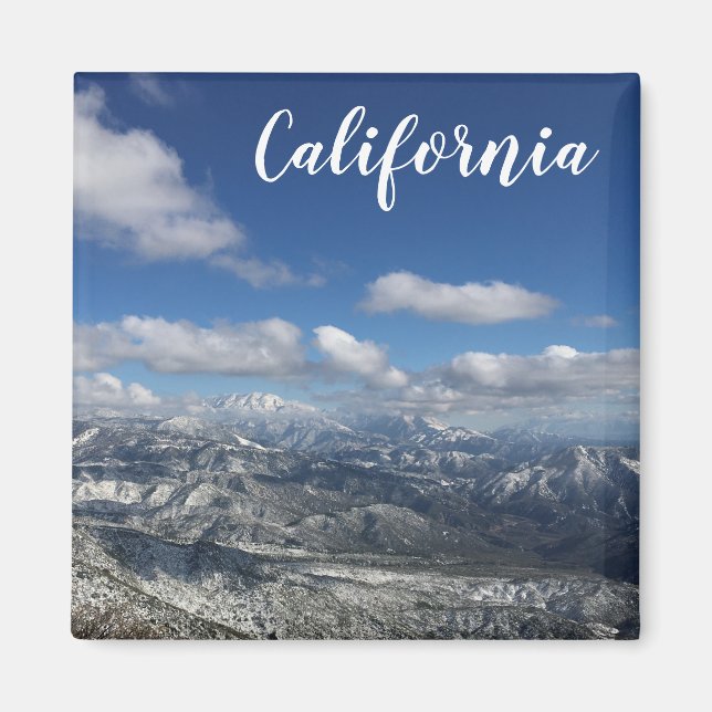 Mountain Snow Magnet (Front)