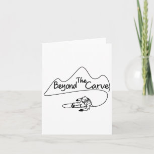 Mountain Snowboarding Card