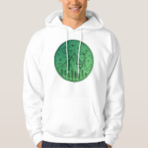Mountain Soul - Minimalist Nature Portrait Hoodie