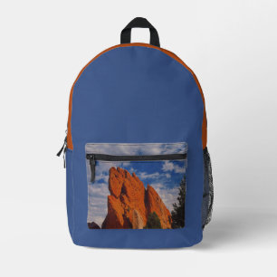 mountain spirit printed backpack