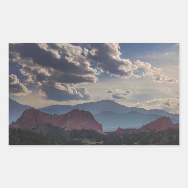 mountain spirit  rectangular sticker (Front)