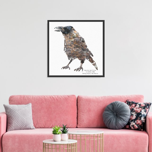 Mountain Spirits - Crow Canvas Print (Insitu (LivingRoom))