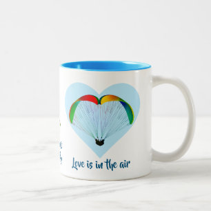 Mountain Sports Love is in the Air Personalized Two-Tone Coffee Mug