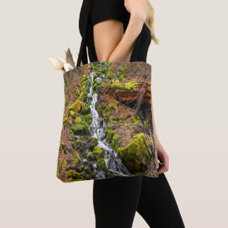 Mountain spring waterfall..... tote bag