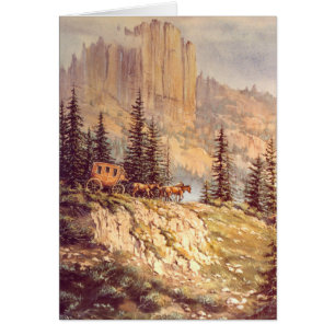 MOUNTAIN STAGECOACH by SHARON SHARPE