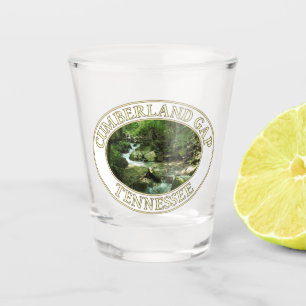 Mountain Stream at Cumberland Gap in Tennessee Shot Glass