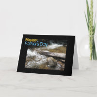 Mountain Stream Father's Day Greeting Card
