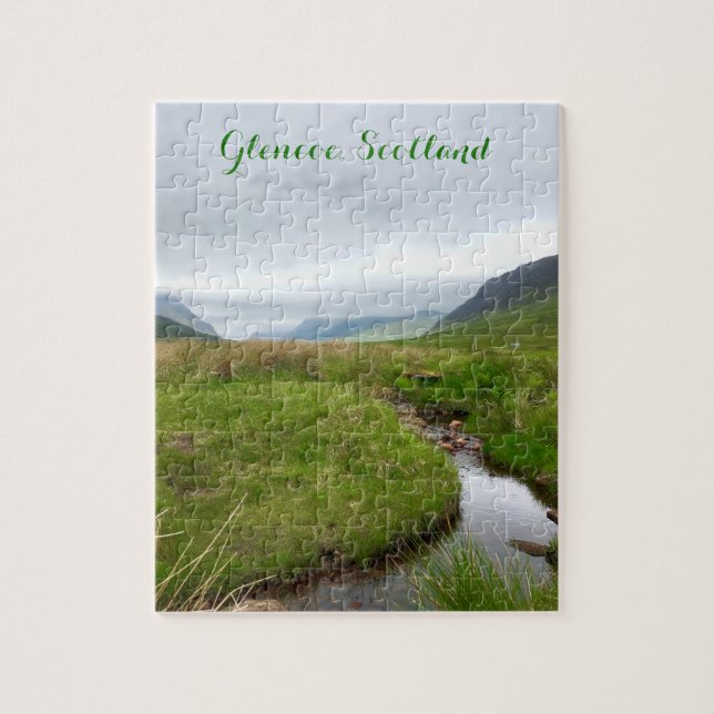 Mountain Stream Glencoe, Scottish Highlands Jigsaw Puzzle (Vertical)
