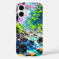Mountain Stream in Spring – Anime Landscape