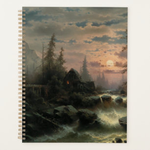 Mountain Stream in the Moonlight – Albert Rieger Planner