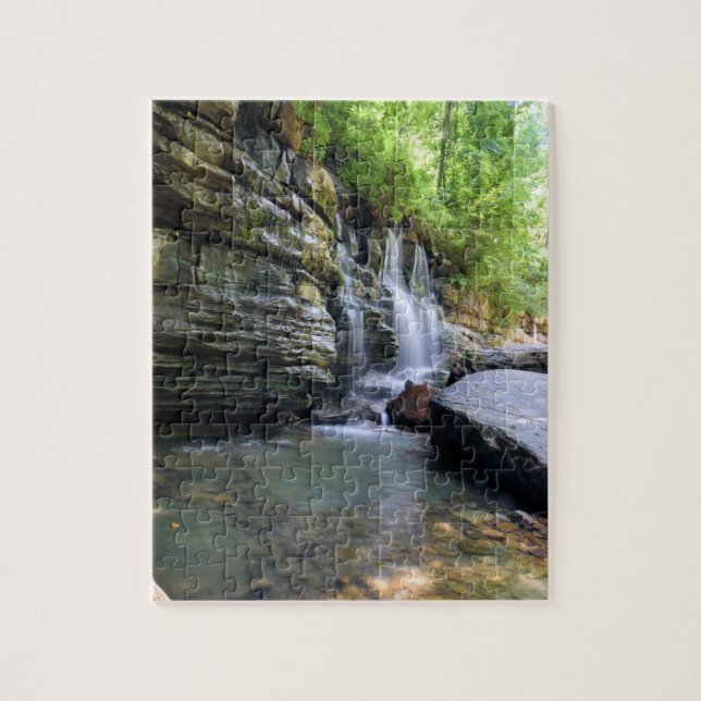 Mountain Stream Swimming Hole - 8x10 inch Jigsaw Puzzle (Vertical)
