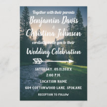 Mountain Stream Wedding Invitations